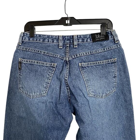 BKLE Buckle BKE Denim Jeans Womens 30 Mid Rise Button Fly Boot Medium Blue VTG - Picture 4 of 7